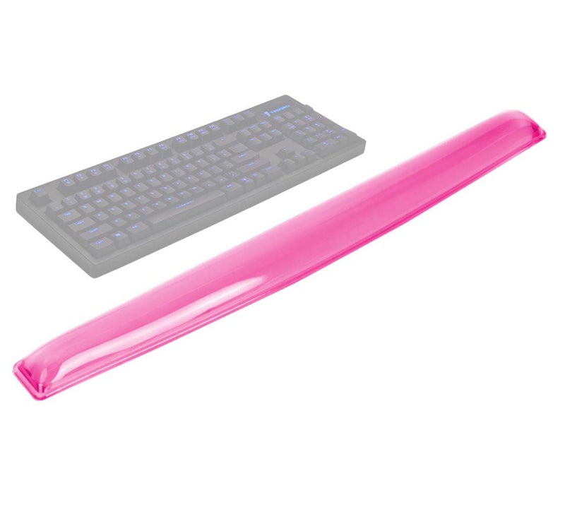 ABRONDA Gel Keyboard Wrist Rest Pad - Gel Keyboard Wrist Rest Pad | Wrist Rest Support for Office Gaming Computer Laptop Ergonomic Comfortable Pain Relief- Pink - Image 1